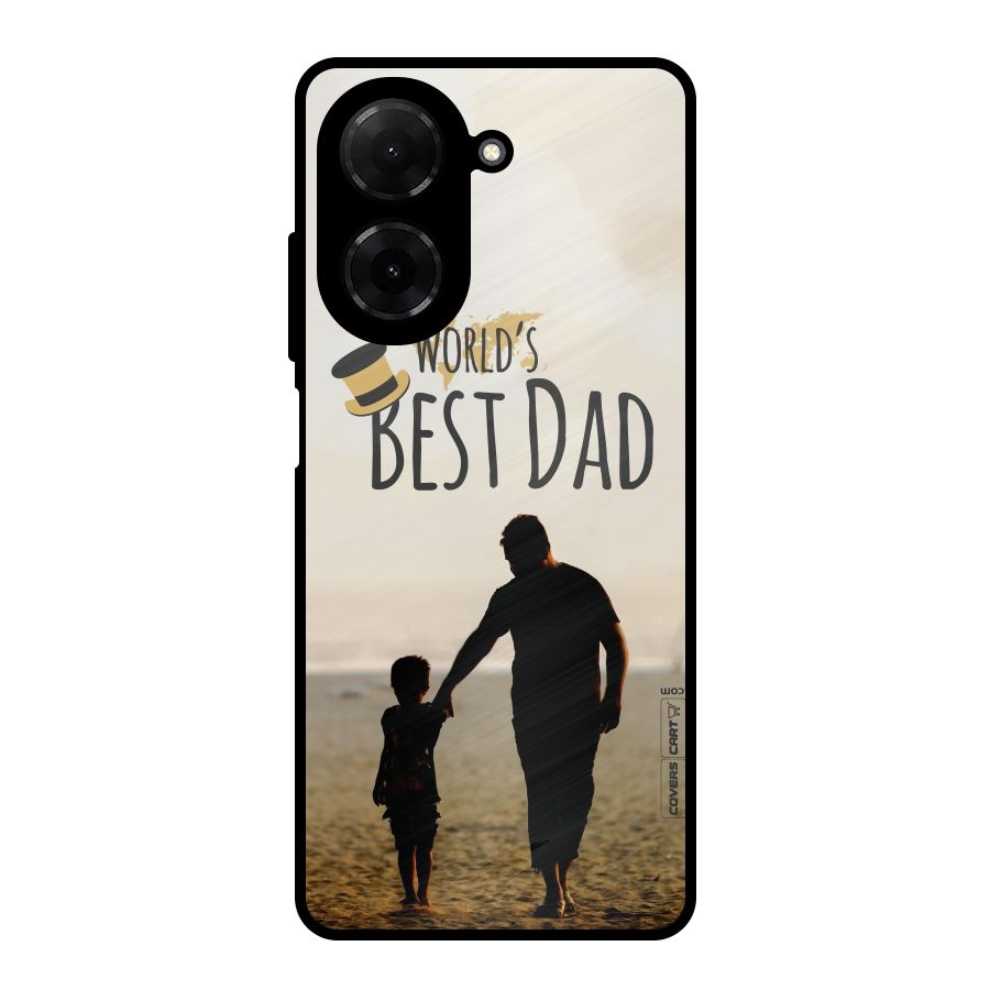 Worlds Best Dad Metal Back Case for Redmi A5 4G
