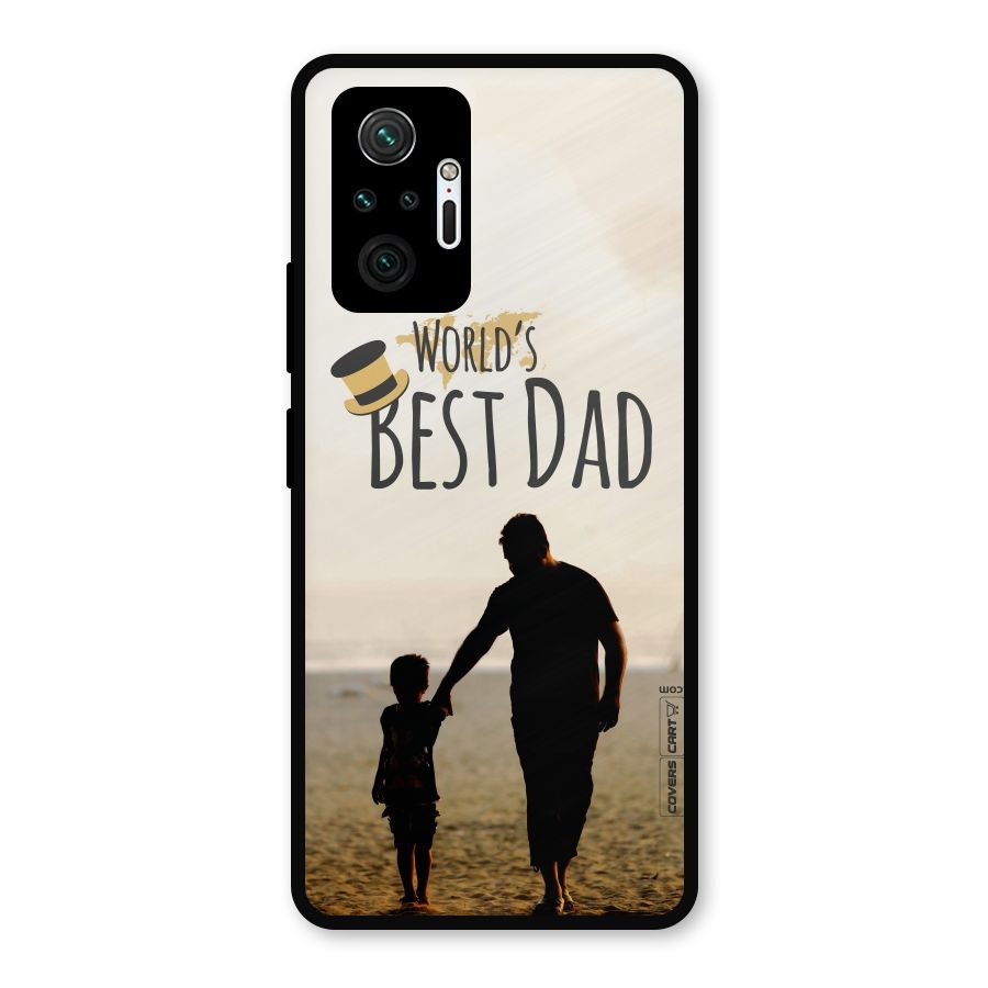 Worlds Best Dad Metal Back Case for Redmi Note 10 Pro