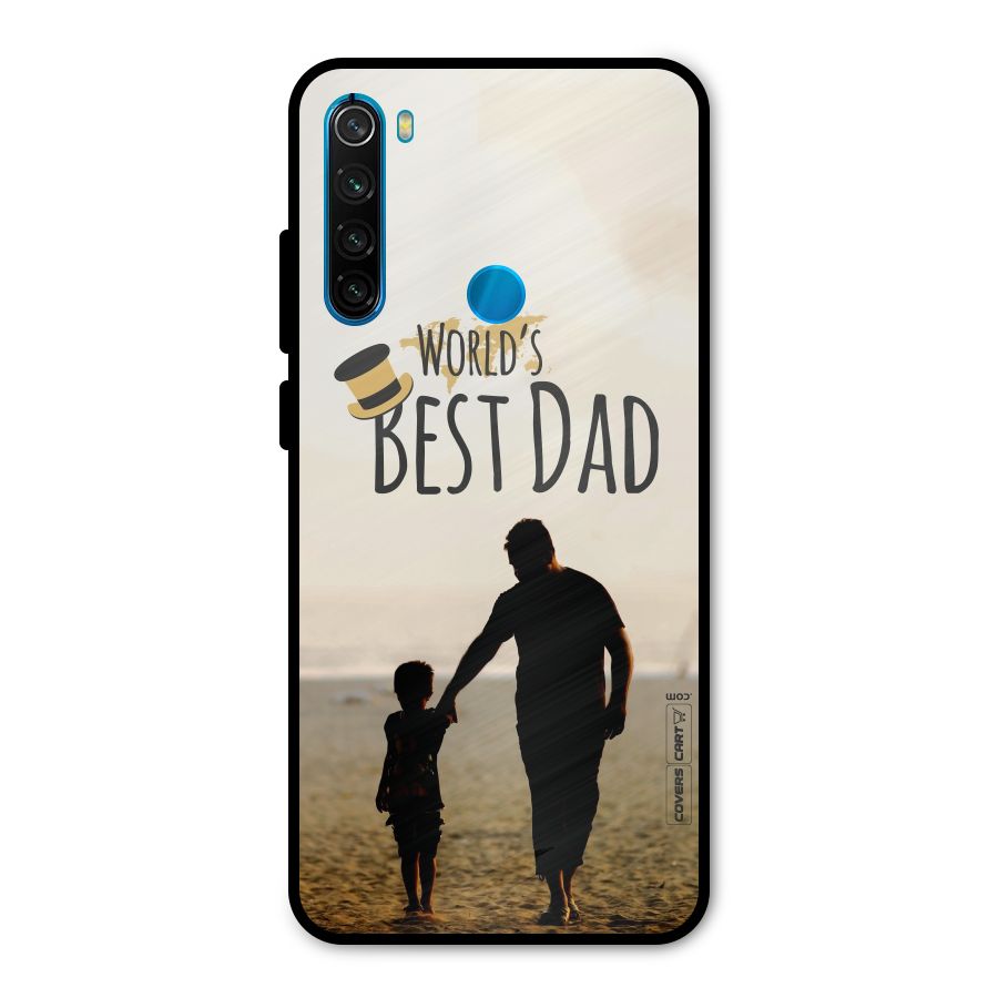 Worlds Best Dad Metal Back Case for Redmi Note 8