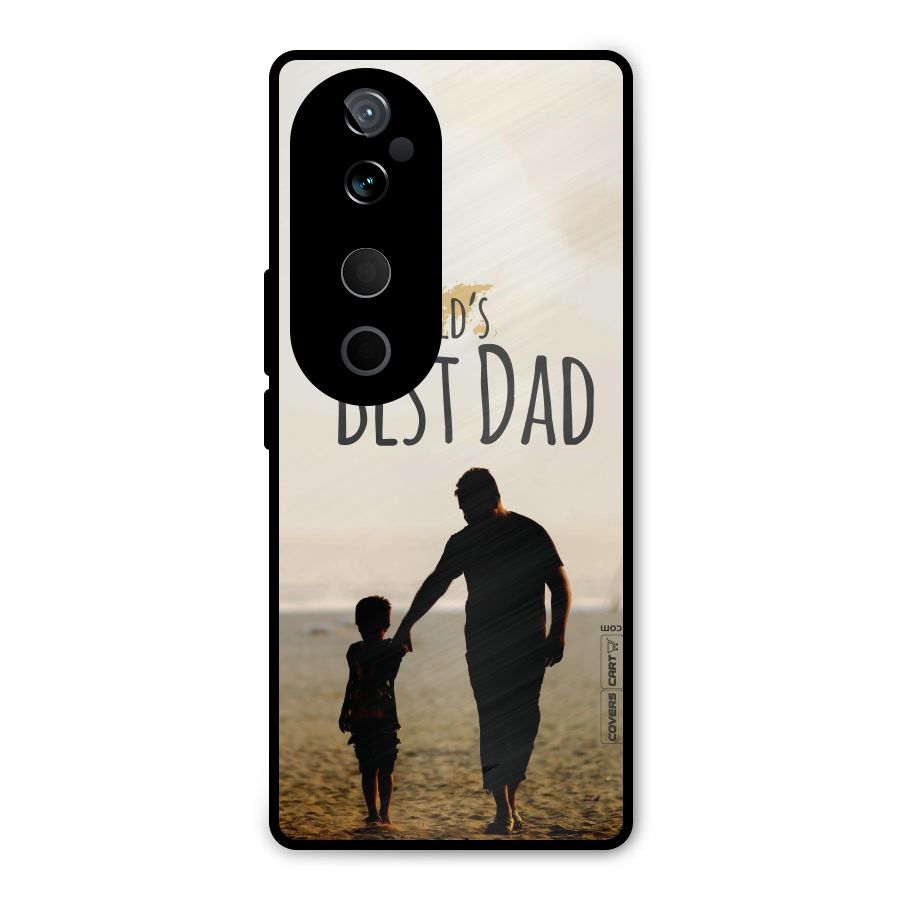 Worlds Best Dad Metal Back Case for Vivo T3 Ultra