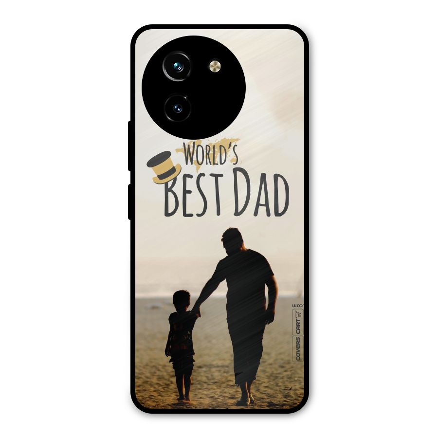 Worlds Best Dad Metal Back Case for Vivo T3x
