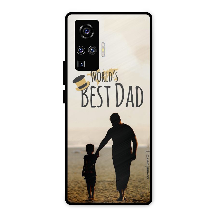 Worlds Best Dad Metal Back Case for Vivo X50 Pro