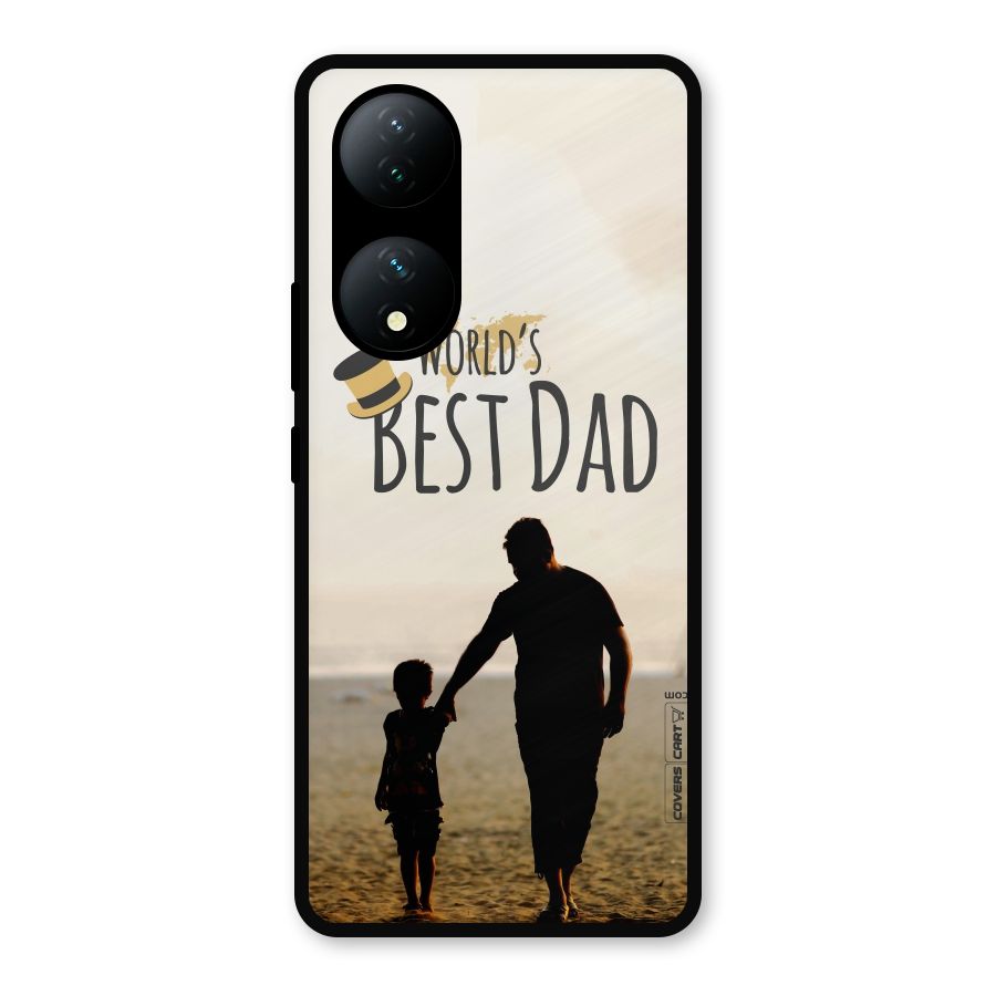 Worlds Best Dad Metal Back Case for Vivo Y100
