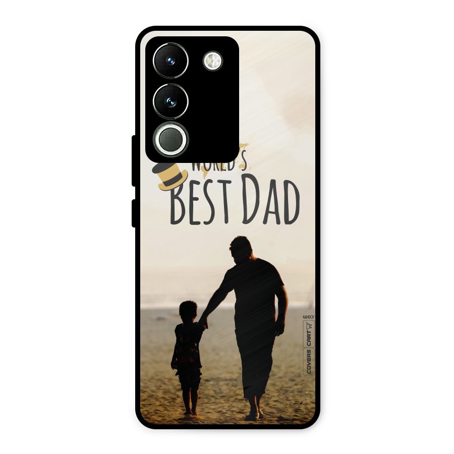 Worlds Best Dad Metal Back Case for Vivo Y200