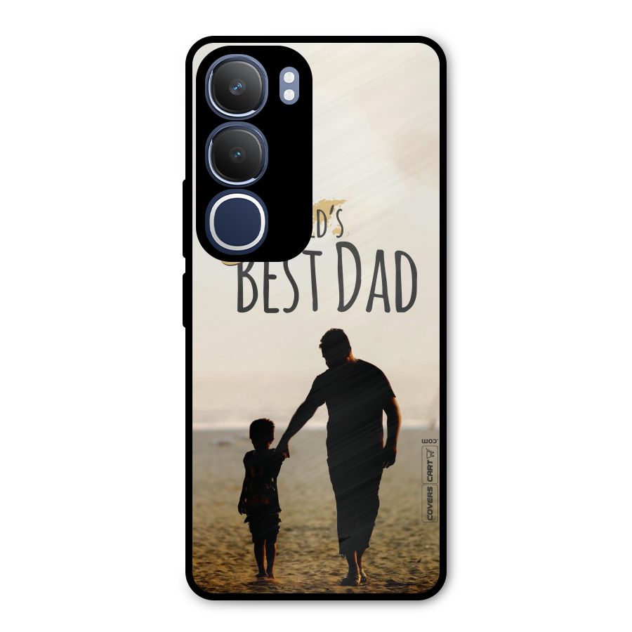 Worlds Best Dad Metal Back Case for Vivo Y29