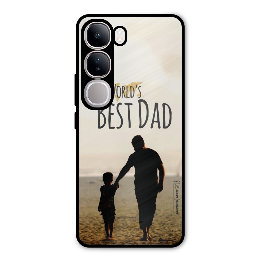 Worlds Best Dad Metal Back Case for Vivo Y300