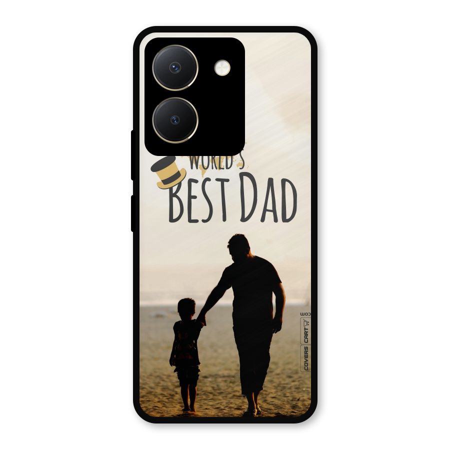 Worlds Best Dad Metal Back Case for Vivo Y36