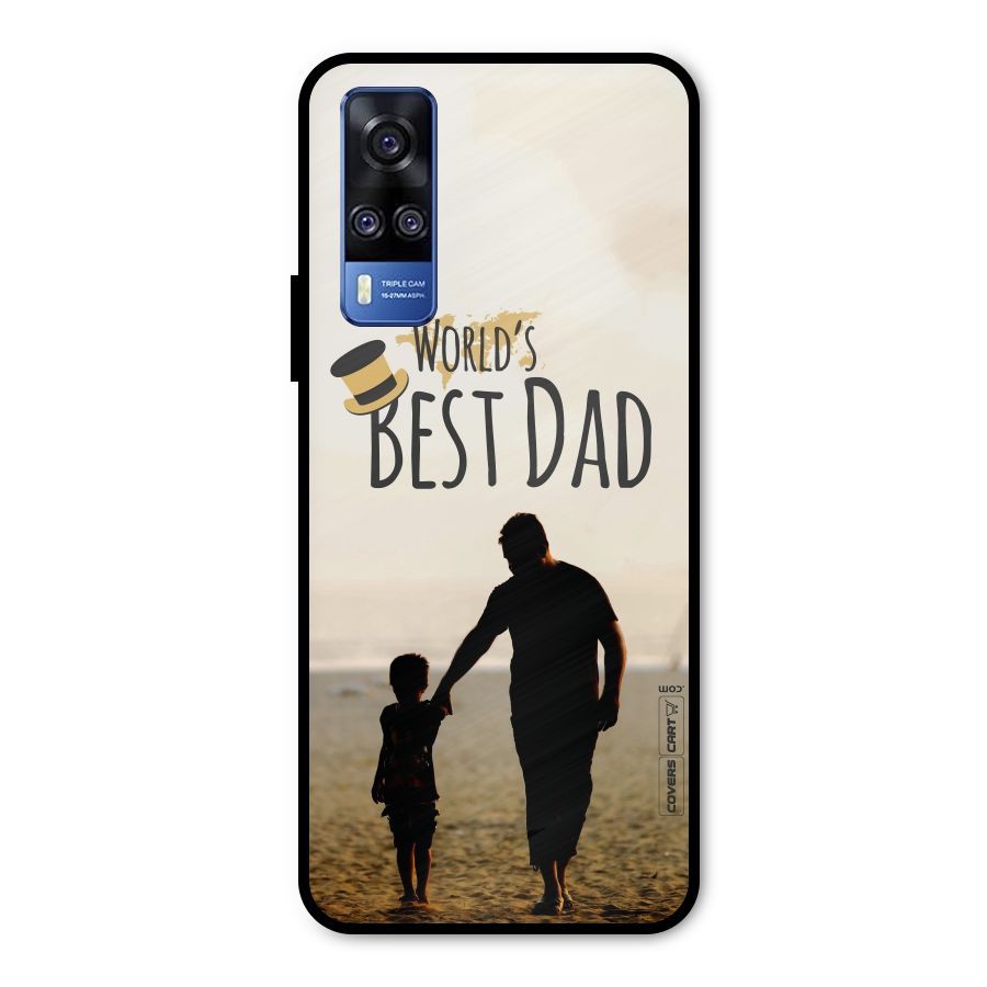 Worlds Best Dad Metal Back Case for Vivo Y51A