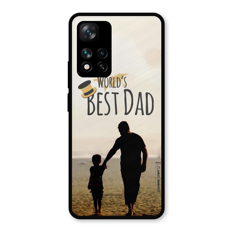 Worlds Best Dad Metal Back Case for Xiaomi 11i Hypercharge 5G
