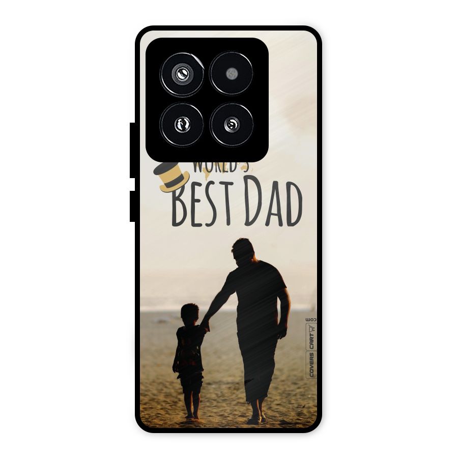 Worlds Best Dad Metal Back Case for Xiaomi 14 Pro