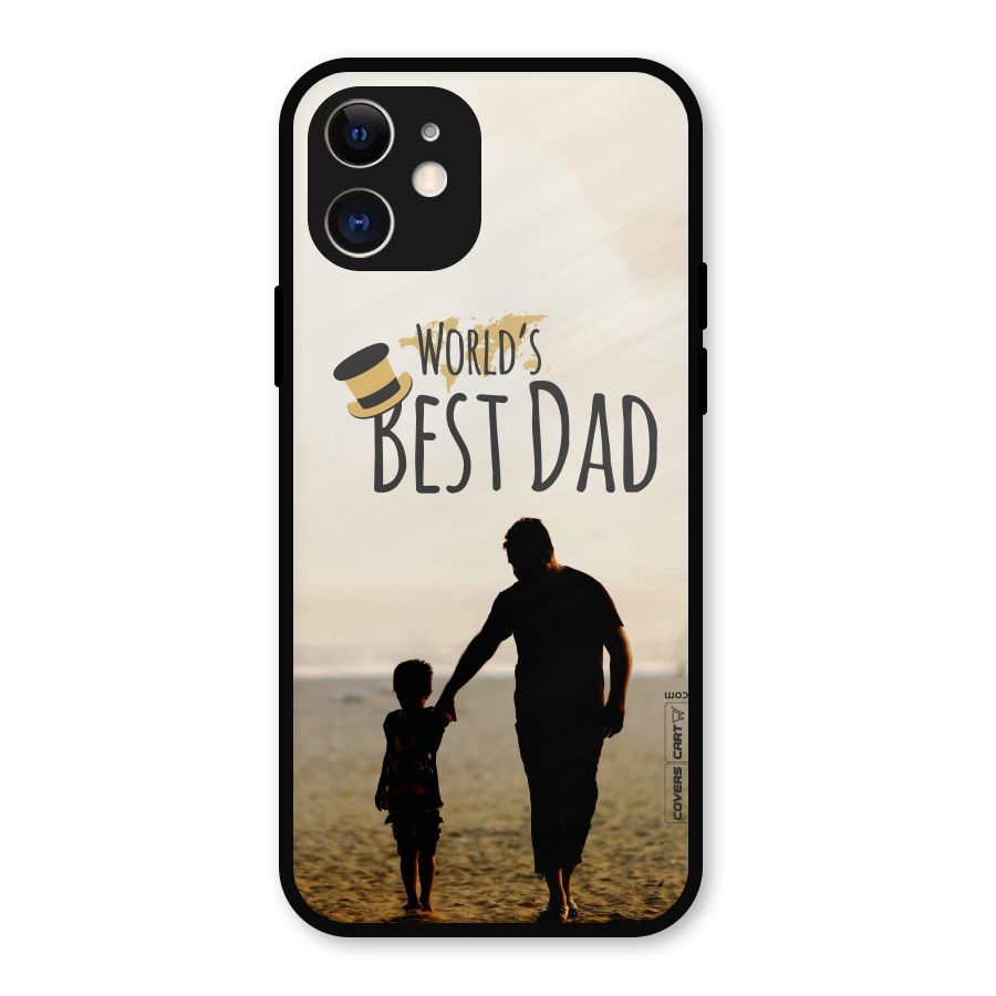 Worlds Best Dad Metal Back Case for iPhone 12
