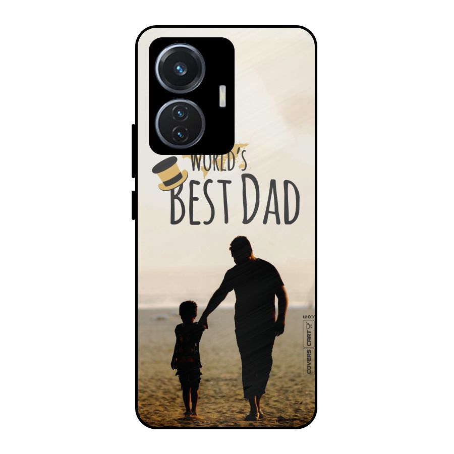 Worlds Best Dad Metal Back Case for iQOO Z6 44W