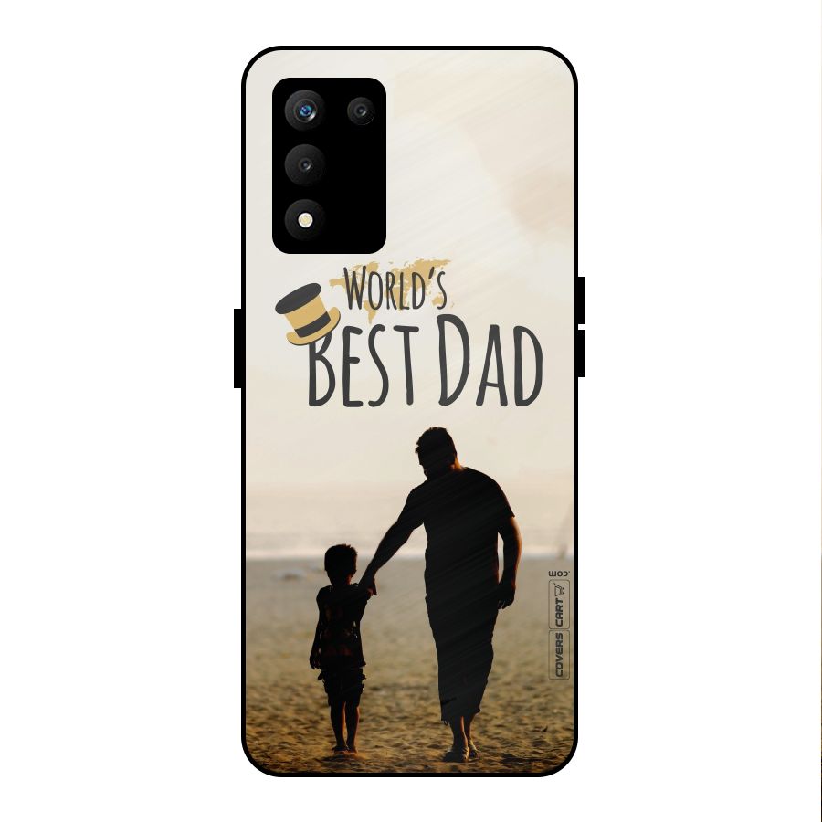 Worlds Best Dad Metal Back Case for realme 9 5G SE