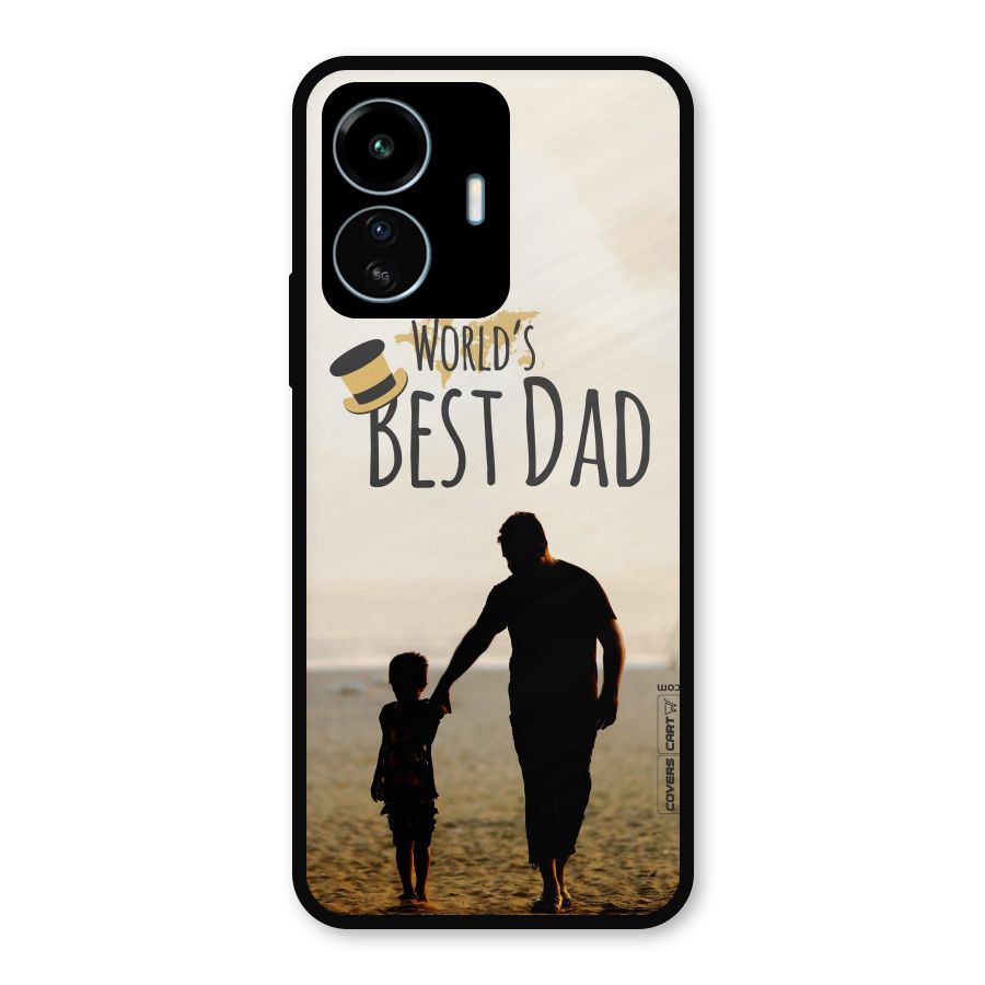 Worlds Best Dad Metal Back Case for vivo iQOO Z6 Lite 5G