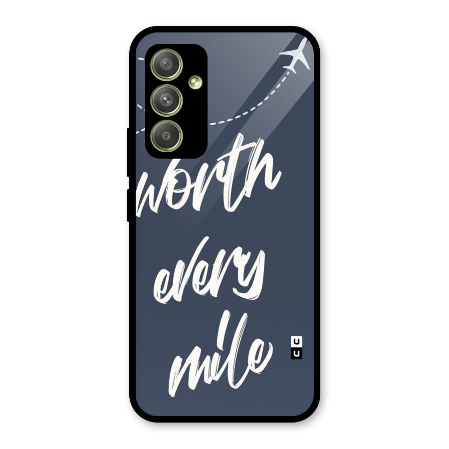 Worth Every Mile Glass Back Case for Galaxy A54