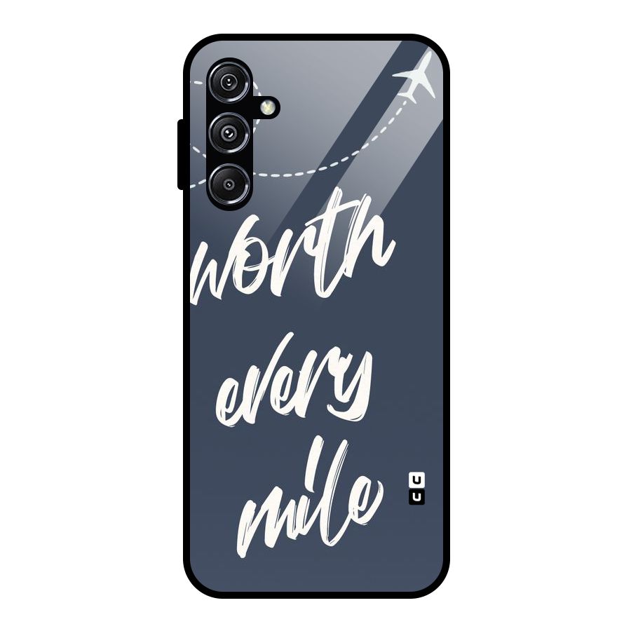 Worth Every Mile Glass Back Case for Galaxy M34 5G