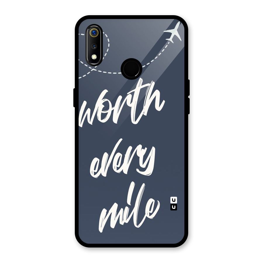 Worth Every Mile Glass Back Case for Realme 3i