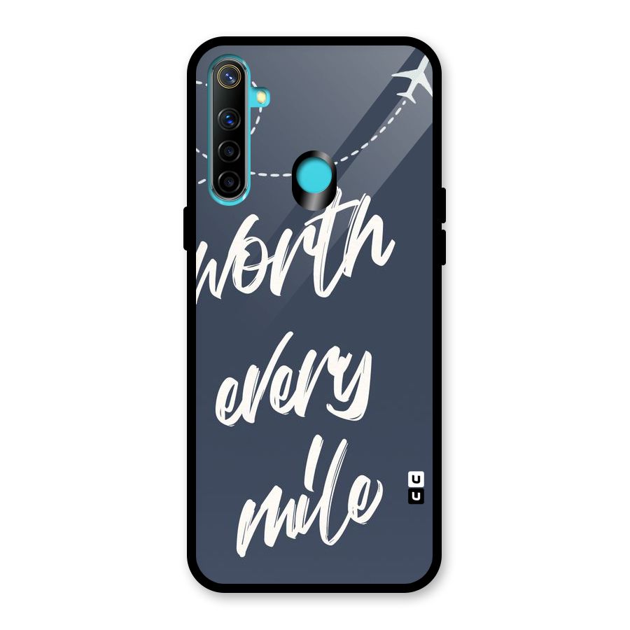 Worth Every Mile Glass Back Case for Realme 5