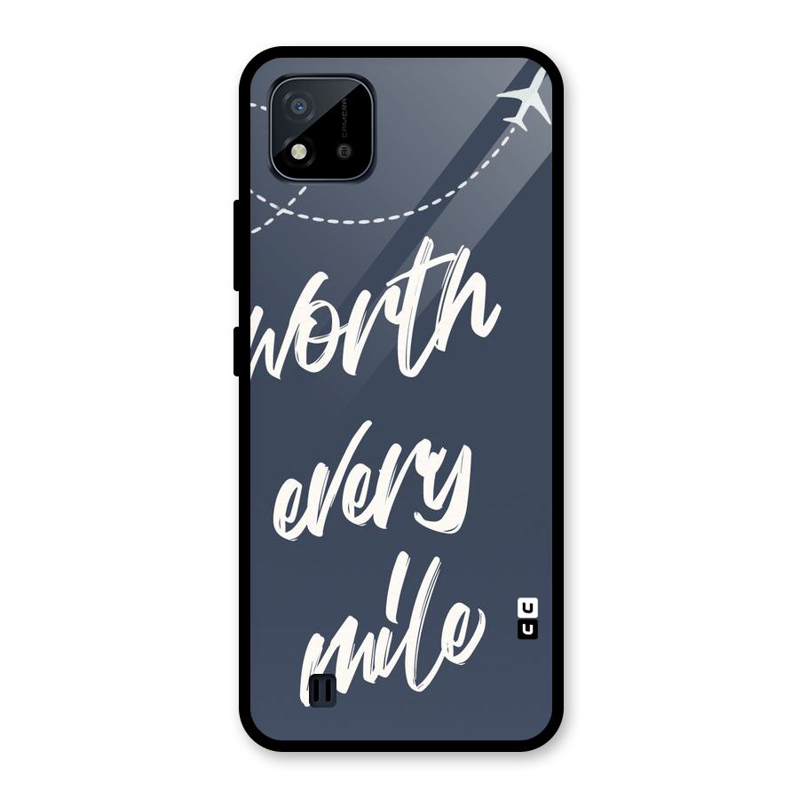 Worth Every Mile Glass Back Case for Realme C11 2021