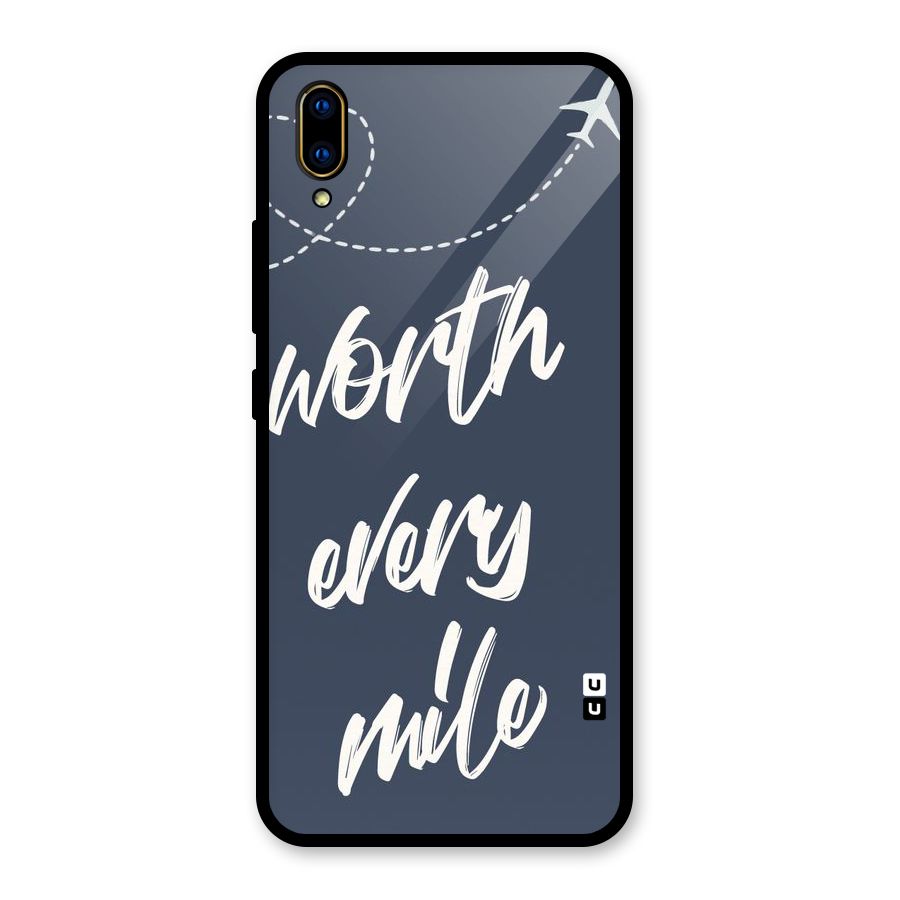 Worth Every Mile Glass Back Case for Vivo V11 Pro