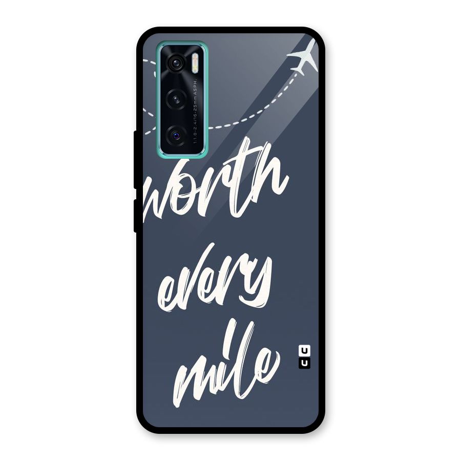 Worth Every Mile Glass Back Case for Vivo V20 SE