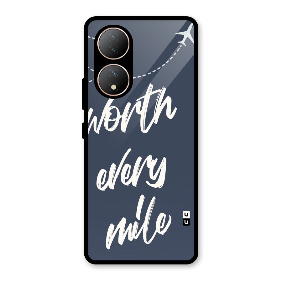 Worth Every Mile Glass Back Case for Vivo Y100A