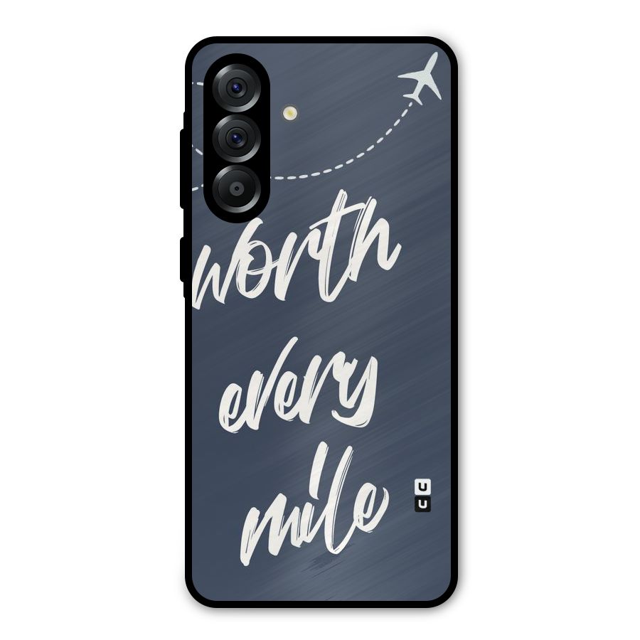 Worth Every Mile Metal Back Case for Galaxy A36