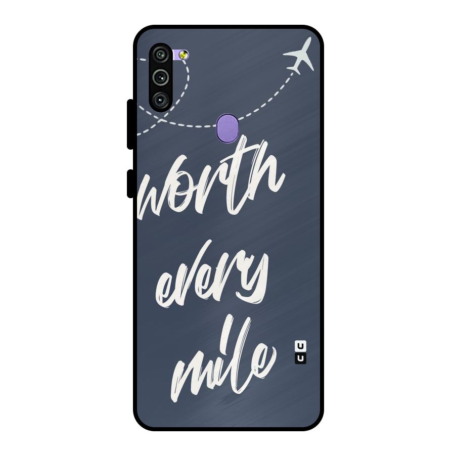 Worth Every Mile Metal Back Case for Galaxy M11