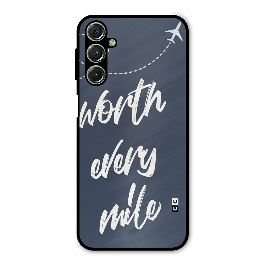 Worth Every Mile Metal Back Case for Galaxy M34