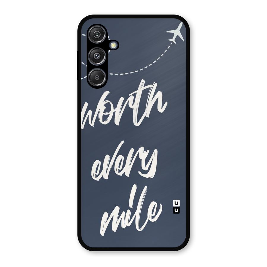 Worth Every Mile Metal Back Case for Galaxy M34 5G