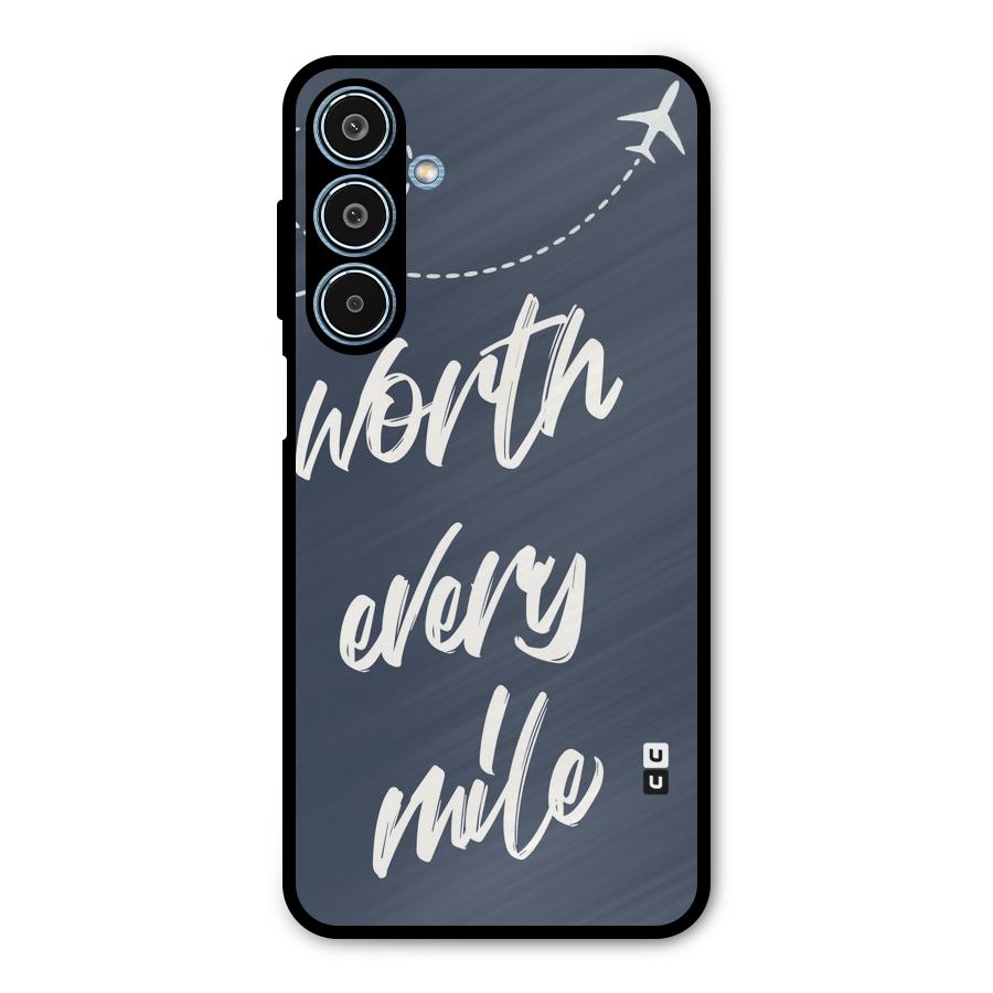 Worth Every Mile Metal Back Case for Galaxy M35