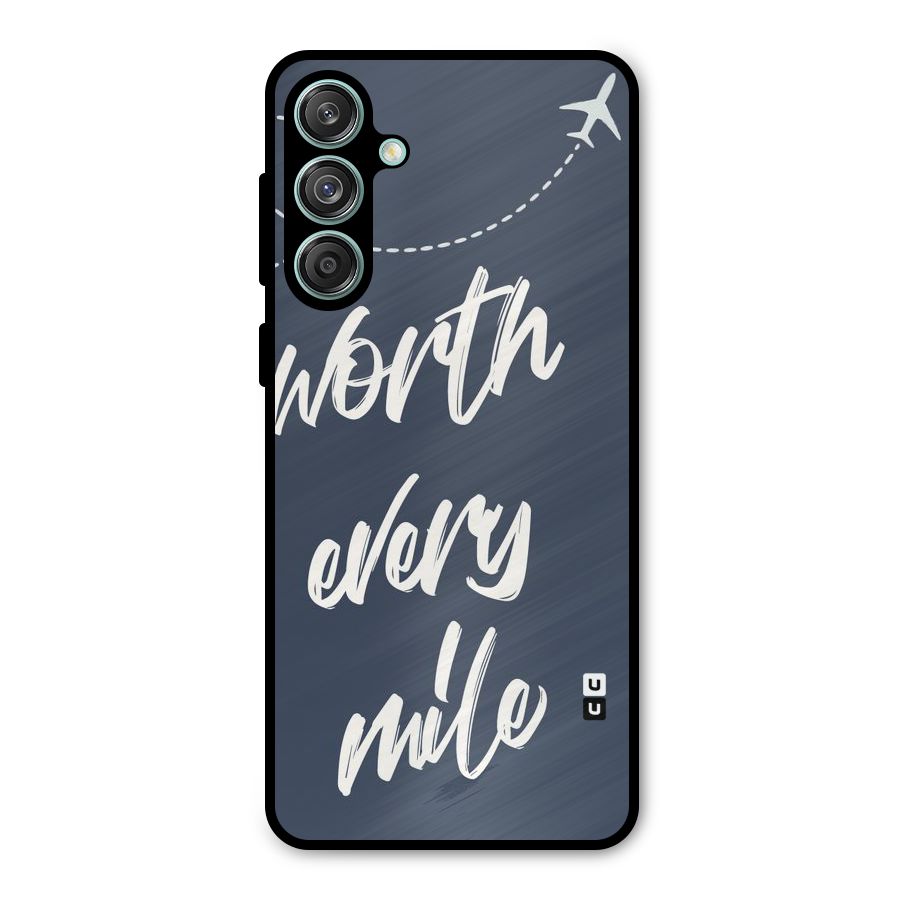 Worth Every Mile Metal Back Case for Galaxy M55 5G