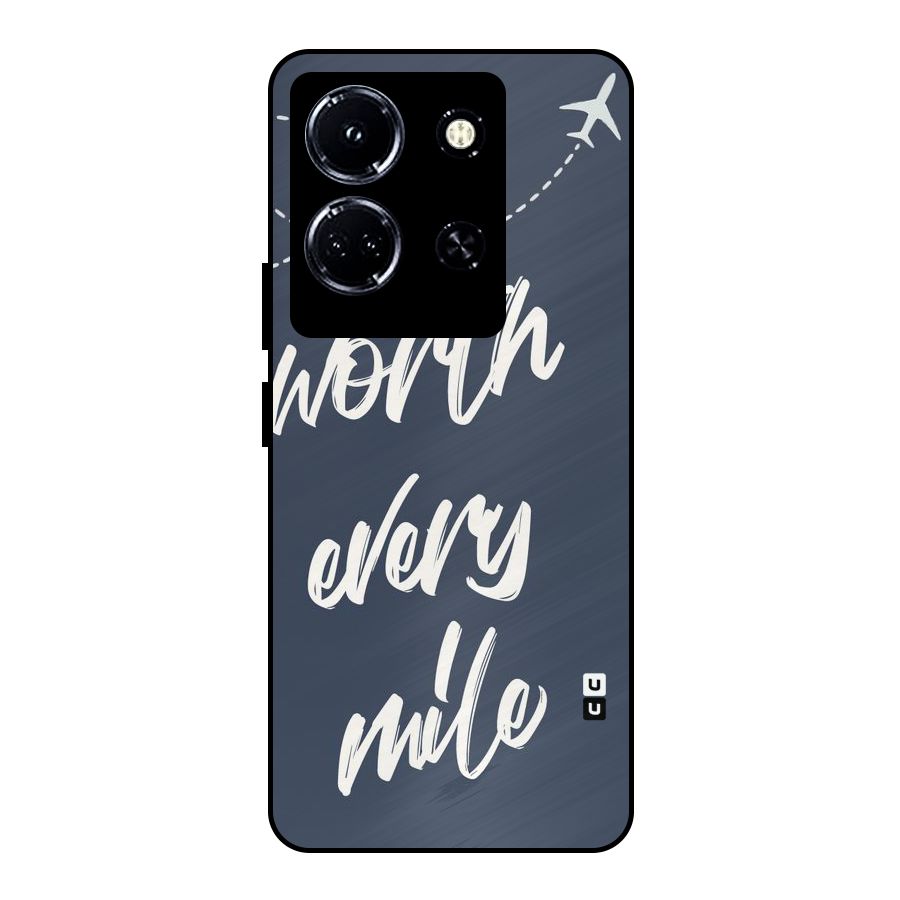 Worth Every Mile Metal Back Case for Infinix Note 30 5G