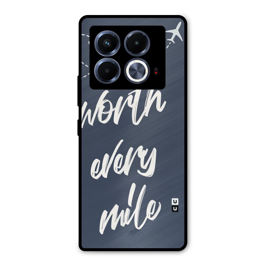 Worth Every Mile Metal Back Case for Infinix Note 40 5G