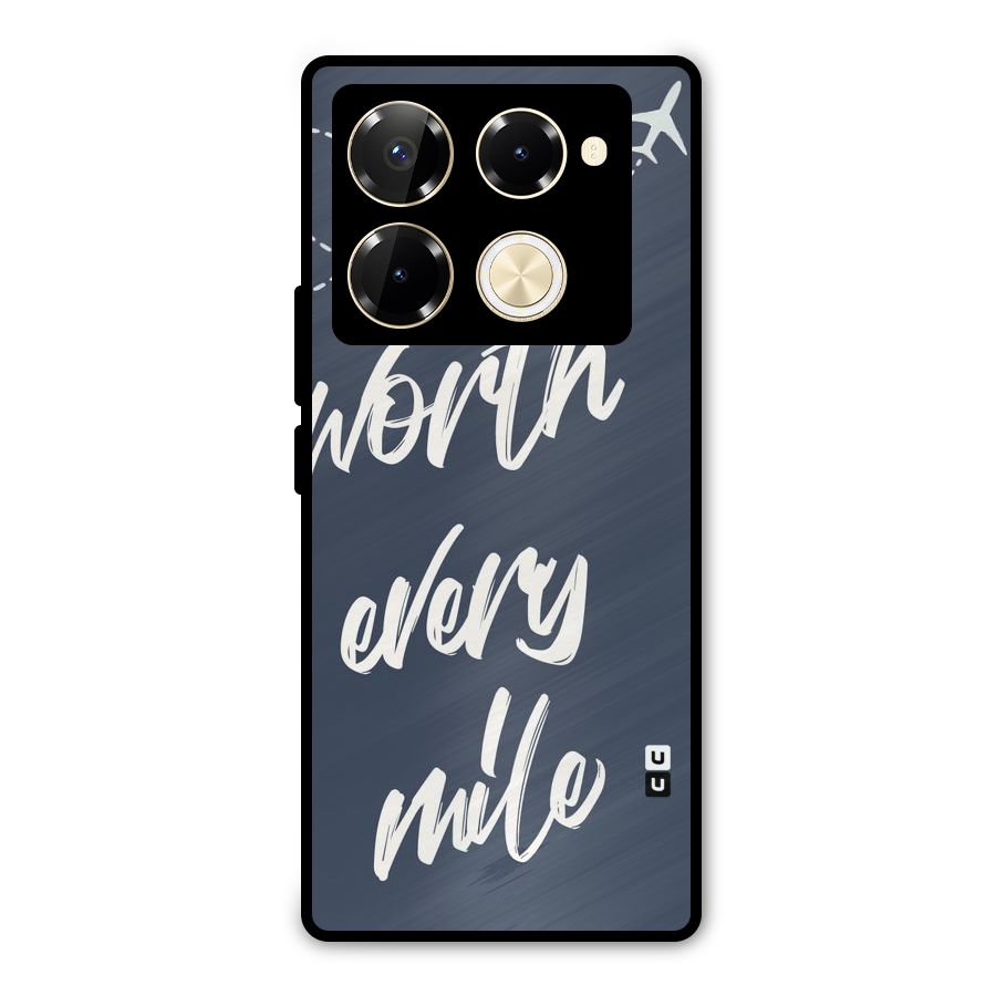 Worth Every Mile Metal Back Case for Infinix Note 40 Pro