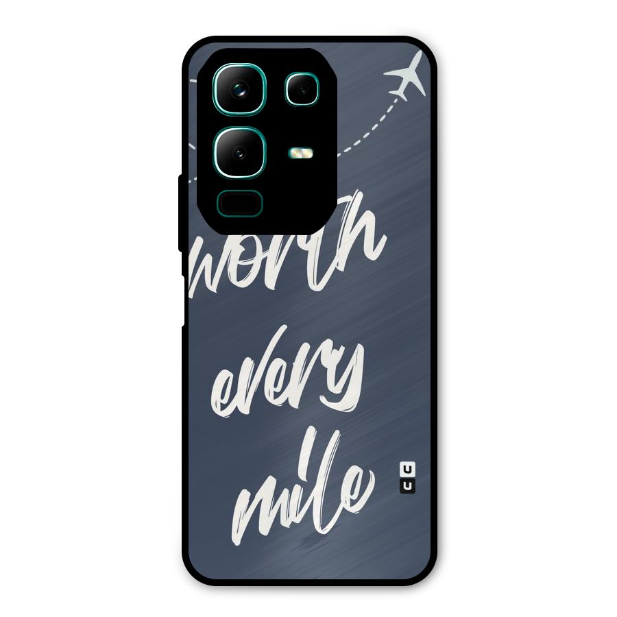 Worth Every Mile Metal Back Case for Infinix Note 50x