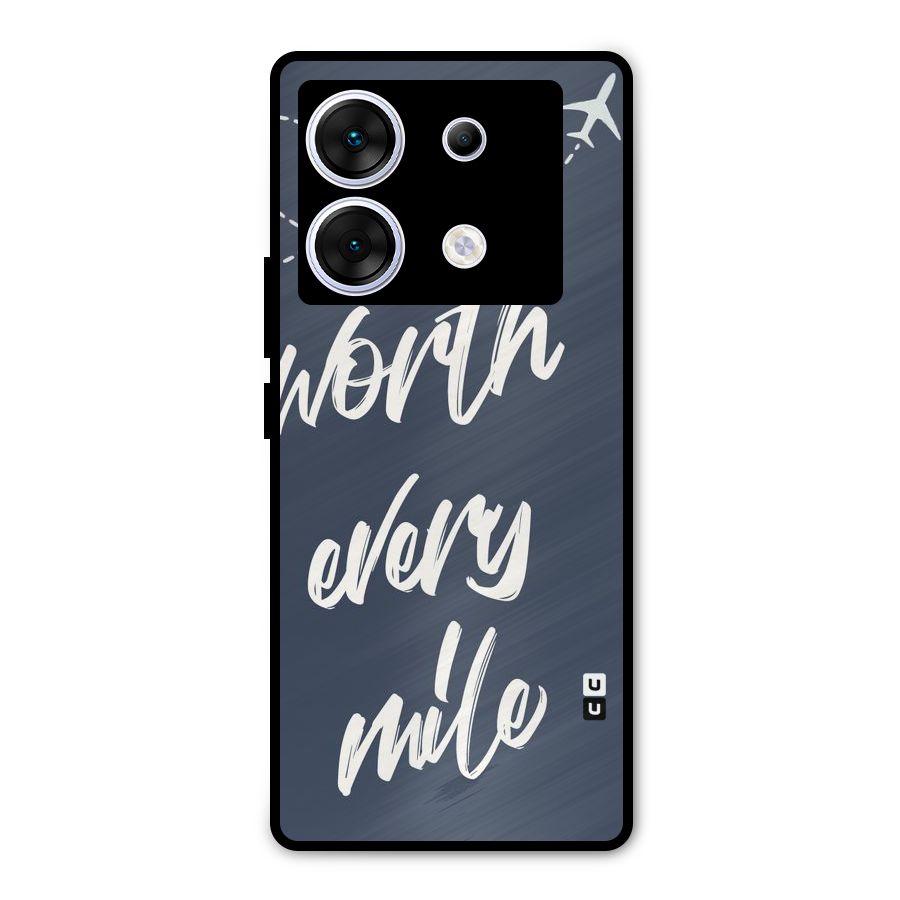 Worth Every Mile Metal Back Case for Infinix Zero 30 5G