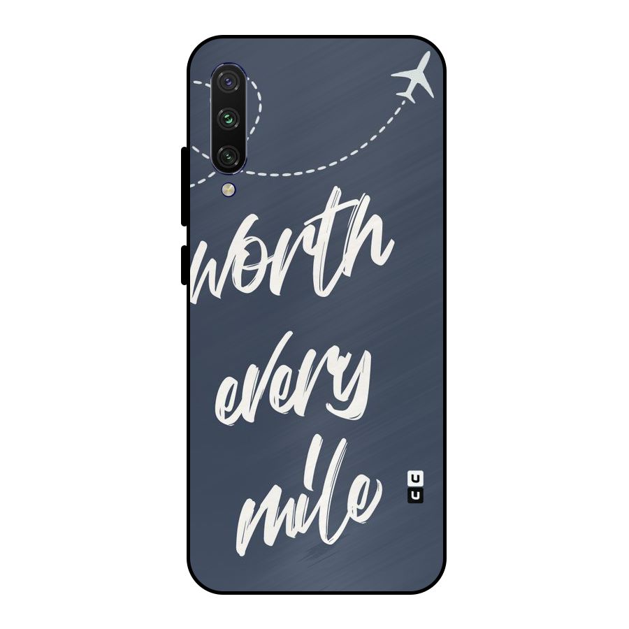Worth Every Mile Metal Back Case for Mi A3