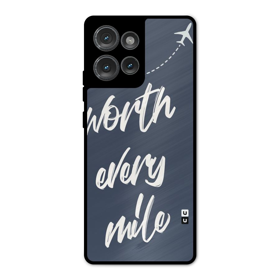 Worth Every Mile Metal Back Case for Motorola Edge 50