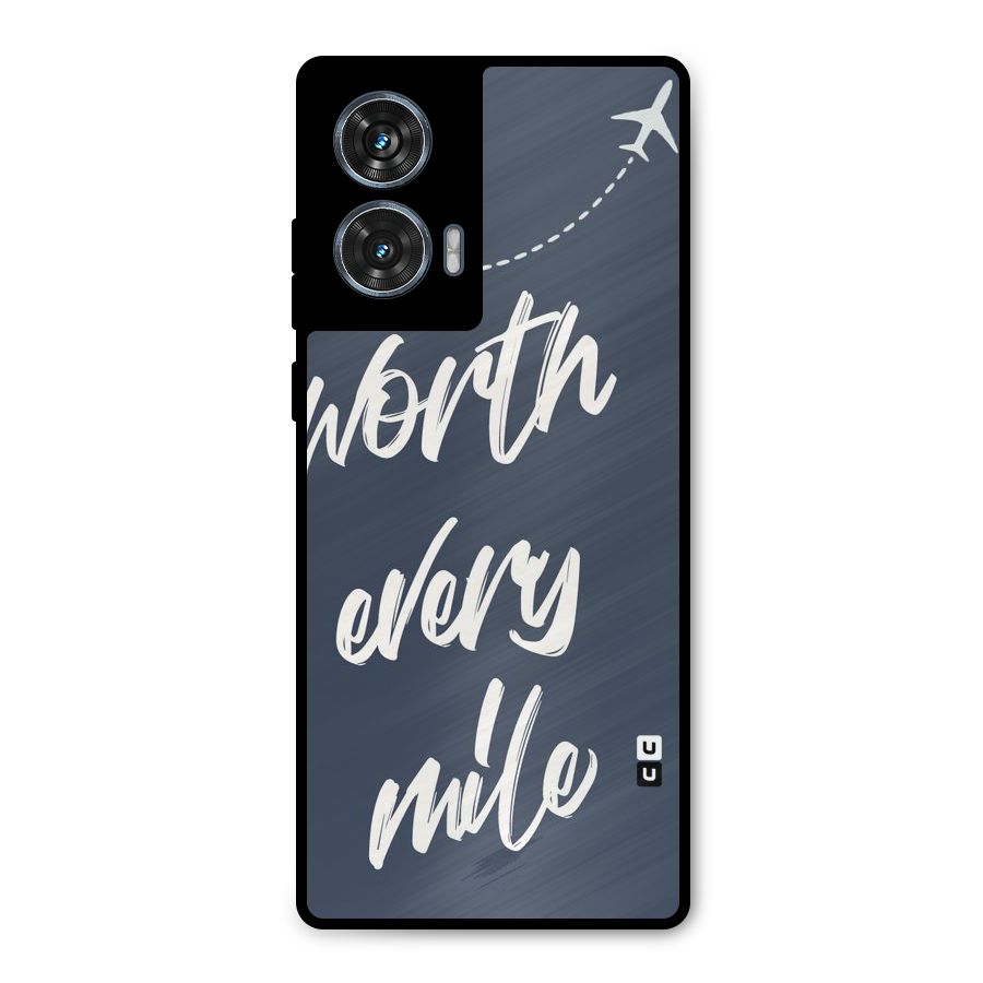 Worth Every Mile Metal Back Case for Motorola Edge 50 Fusion