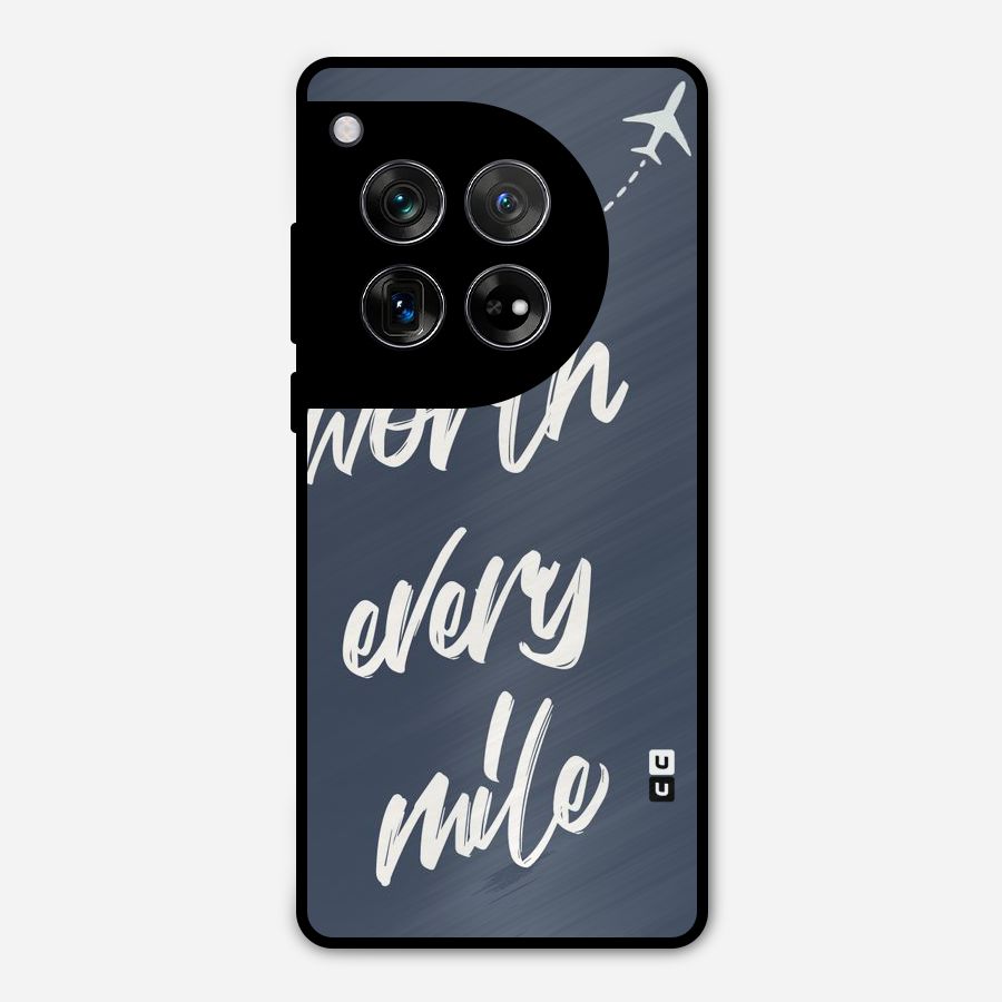 Worth Every Mile Metal Back Case for OnePlus 12