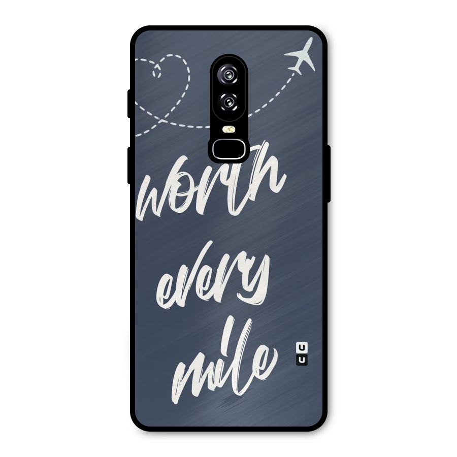 Worth Every Mile Metal Back Case for OnePlus 6