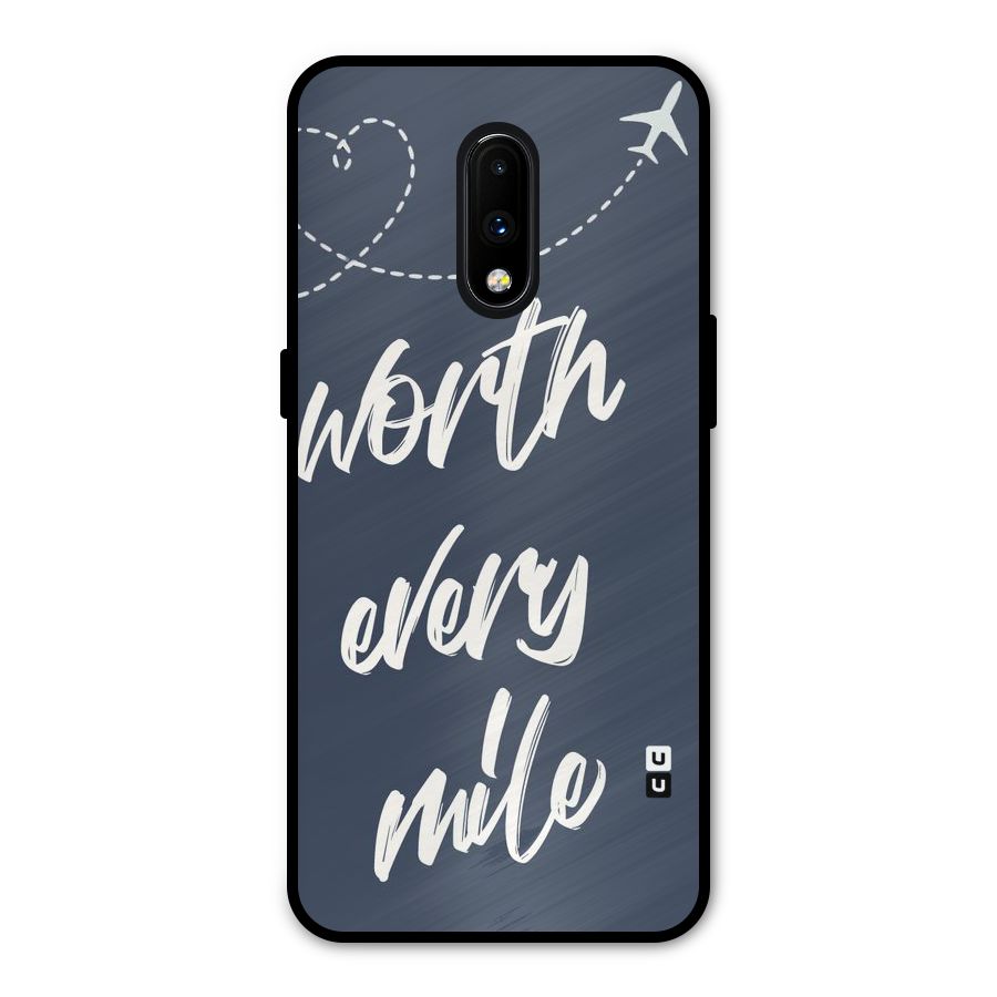 Worth Every Mile Metal Back Case for OnePlus 7