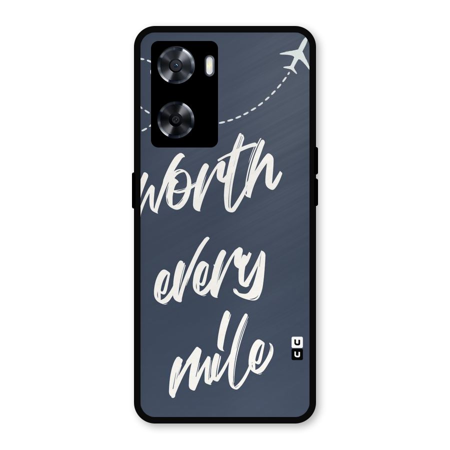Worth Every Mile Metal Back Case for OnePlus Nord N20 SE