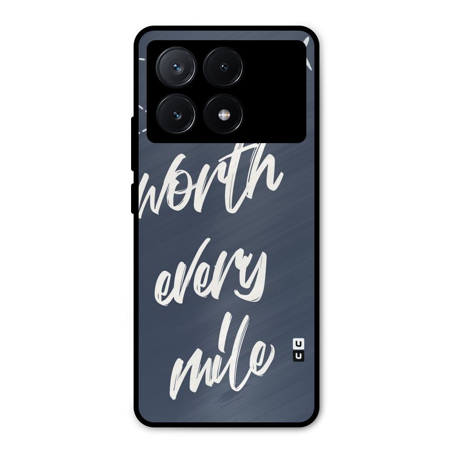 Worth Every Mile Metal Back Case for Poco X6 Pro