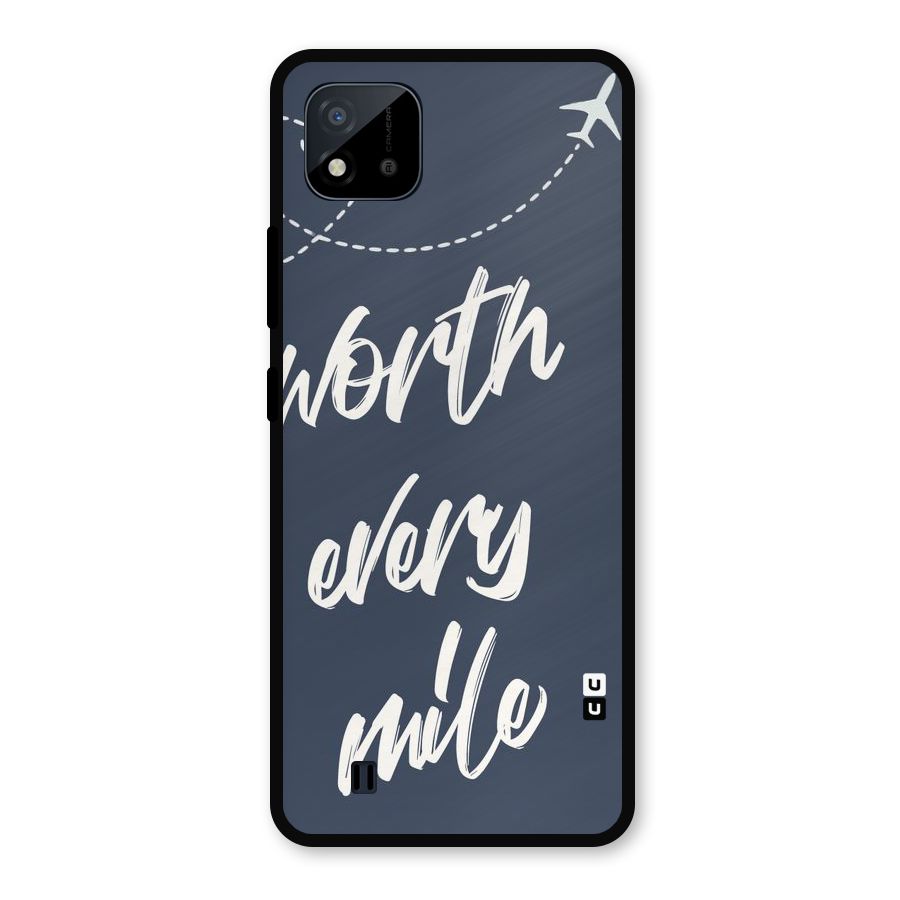 Worth Every Mile Metal Back Case for Realme C11 2021