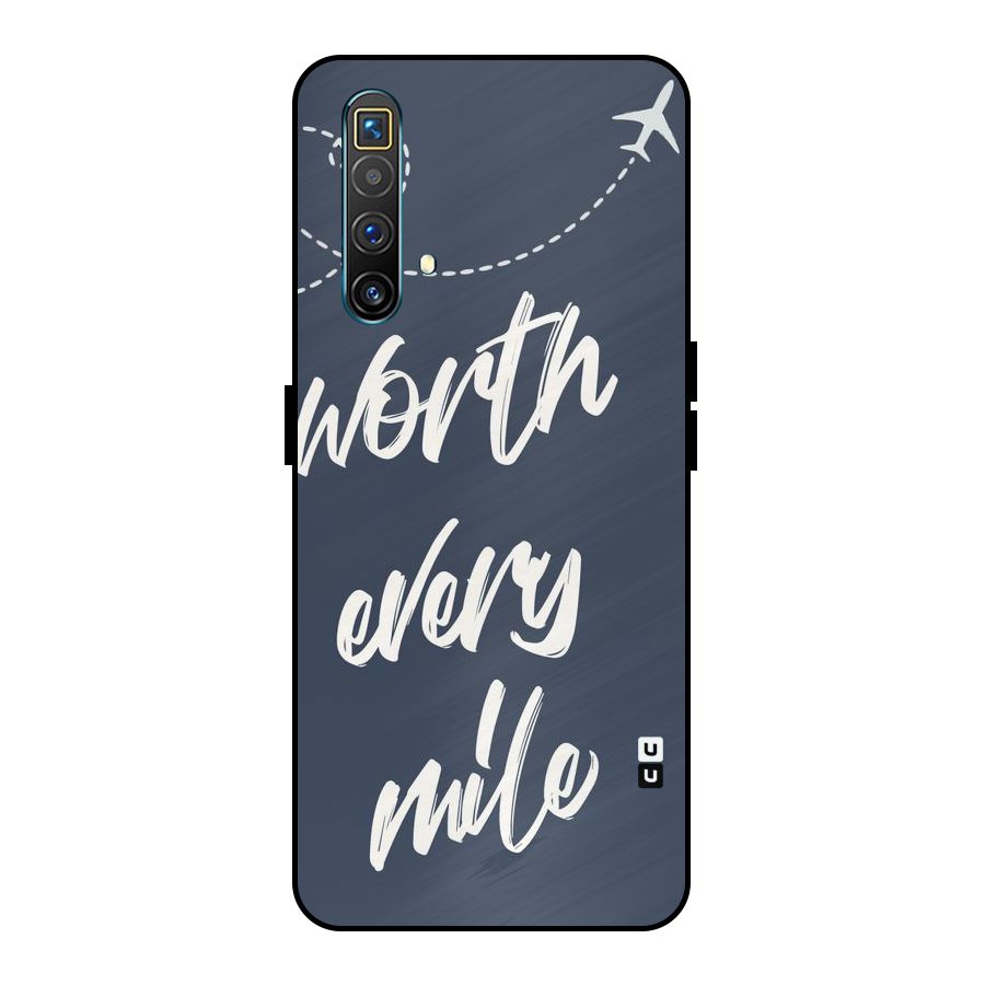 Worth Every Mile Metal Back Case for Realme X3 SuperZoom