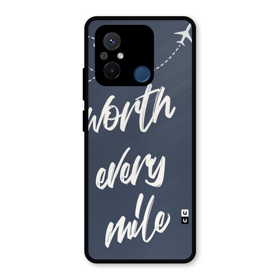 Worth Every Mile Metal Back Case for Redmi 12C