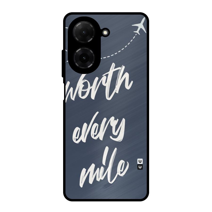 Worth Every Mile Metal Back Case for Redmi A5 4G