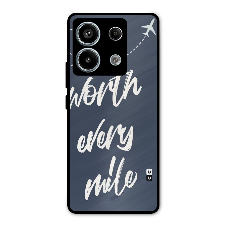 Worth Every Mile Metal Back Case for Redmi Note 13 Pro 5G